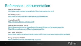 Oracle Cloud Api Config Example Automate the operation of your Oracle Cloud infrastructure v2.0 | PDF