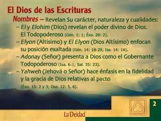 Creencia 02 - La Deidad