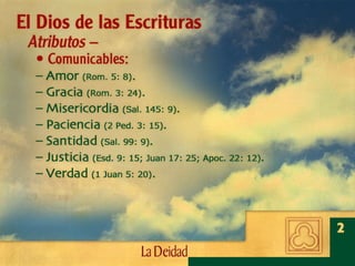 Creencia 02 - La Deidad