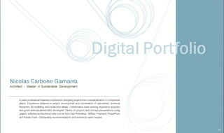 N.Carbone Gamarra   Architect   Portfolio (Reduc)