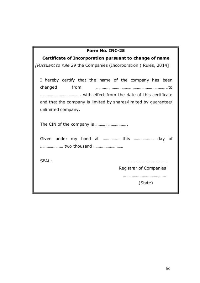 affidavit for no objection certificate