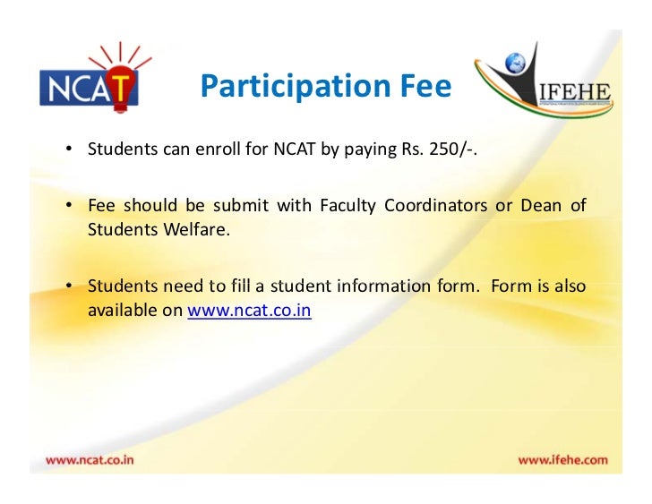 NCAT 2012 Ppt
