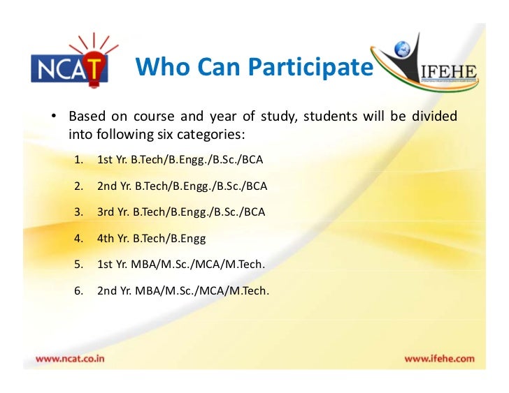 NCAT 2012 Ppt