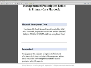 Family Medicine Residency Program at Cheyenne 820 East 17th Street Cheyenne WY
 