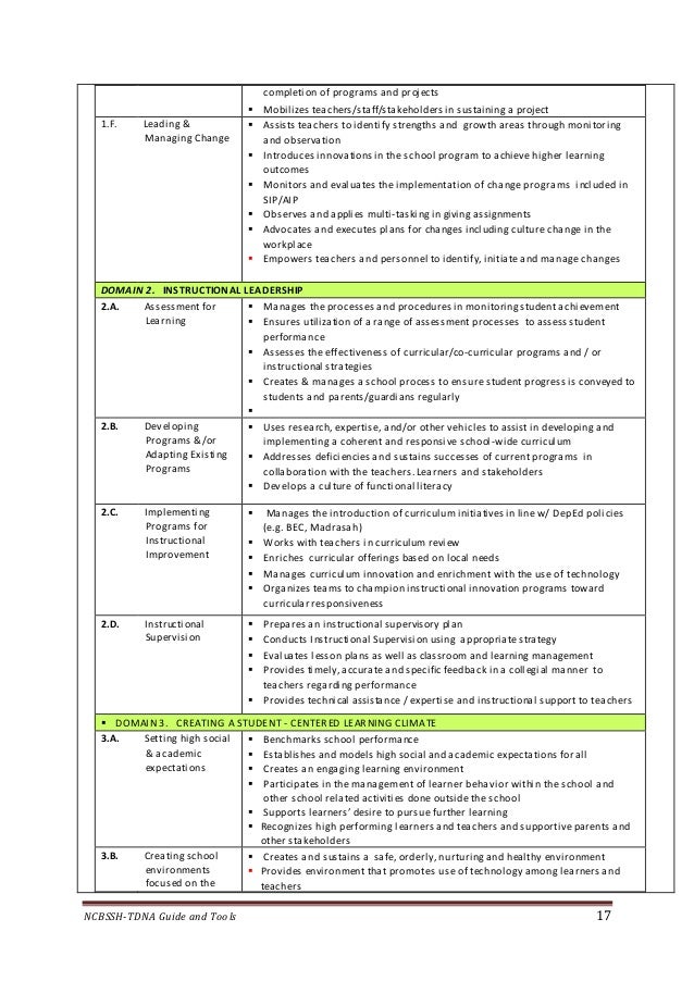 DepEd National CompetencyBased Standards for School Heads