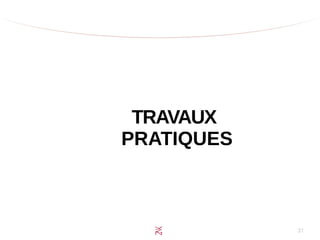 31
TRAVAUX
PRATIQUES
 