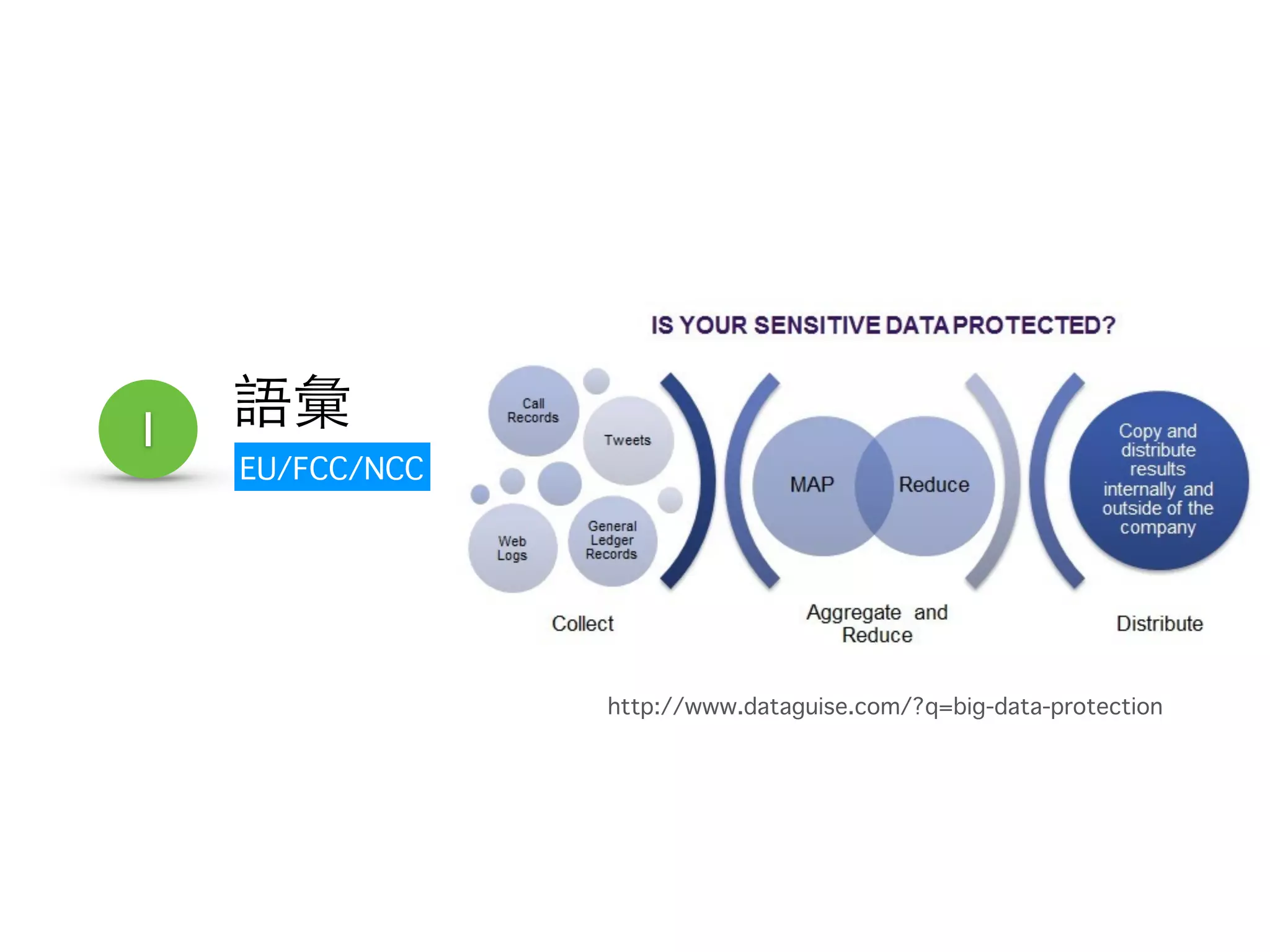http://www.dataguise.com/?q=big-data-protection 
1 語彙 
EU/FCC/NCC 
 