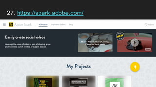 27. https://spark.adobe.com/
 