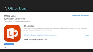 7. Office Lens
 