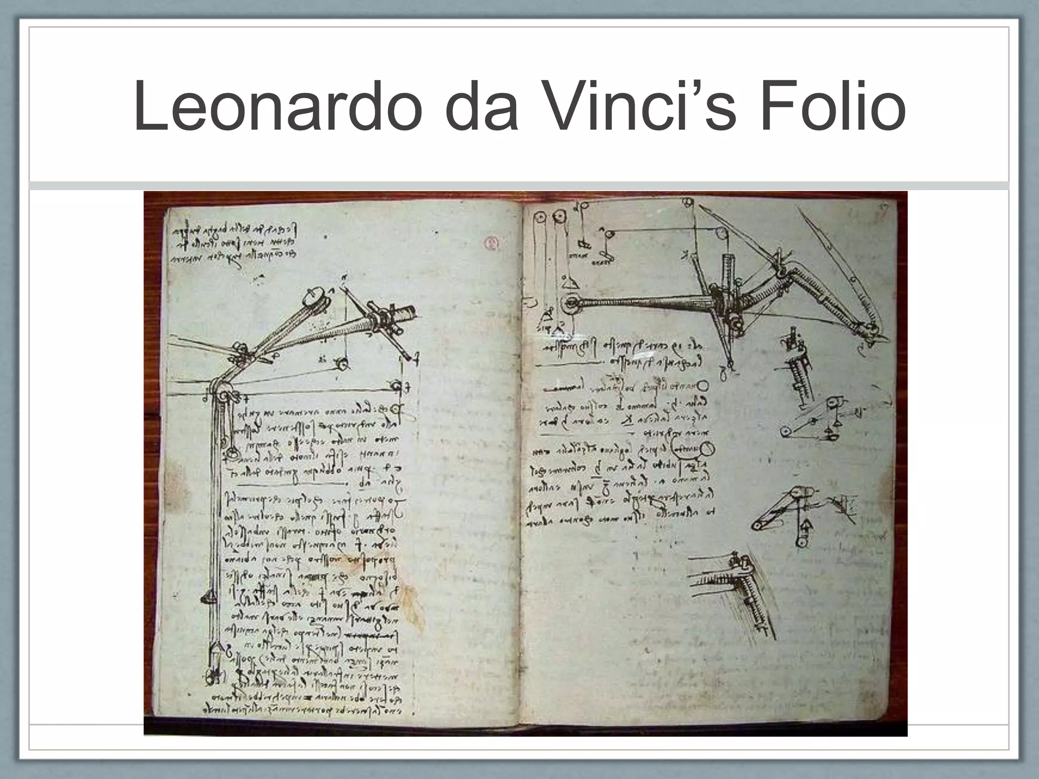 Leonardo da Vinci’s Folio