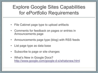 BlogsAdvantagesQuickly, easily create a learning journal, documenting growth over time with entries that are date-stamped. 