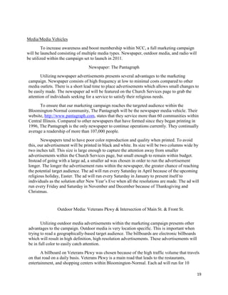 NCC Marketing Plan