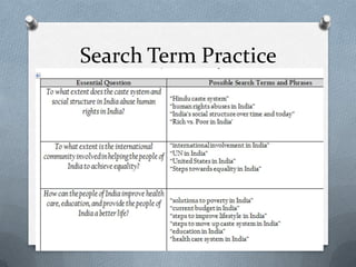 Search Term Practice
 