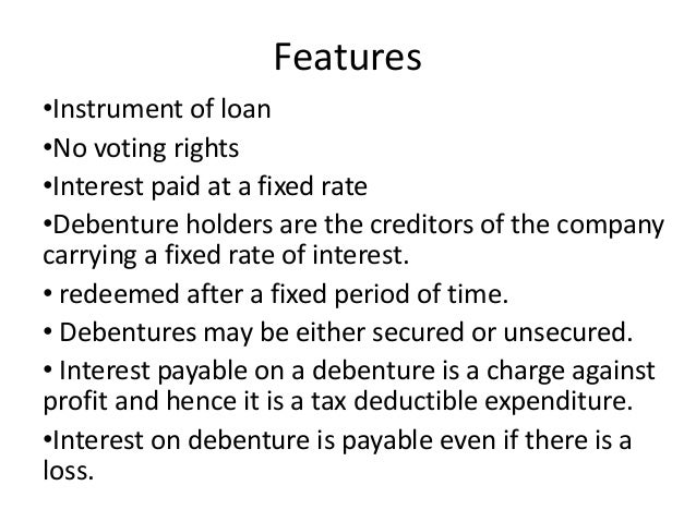 Non Convertible Debentures