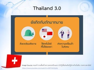 7
Thailand 3.0
Image Source: คณะทางานเพื่อสร้างความตระหนักและการรับรู้เพื่อส่งเสริมรัฐวิสาหกิจเริ่มต้น กระทรวงพาณิชย์
http...
