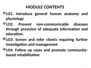 Non communicable disease control LO1 Edited.pptx