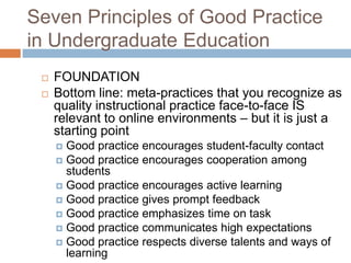 On several of the indicators of engagement online students reported significantly better results. 