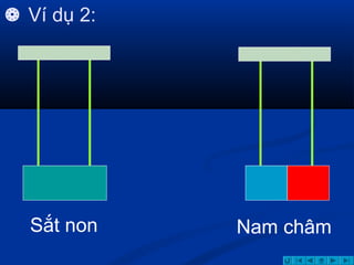  Ví dụ 2:
Sắt non Nam châm
 