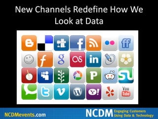 New Channels Redefine How We
        Look at Data
 