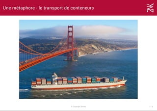 Une métaphore - le transport de conteneurs
© Copyright Zenika 1 ­ 4
 