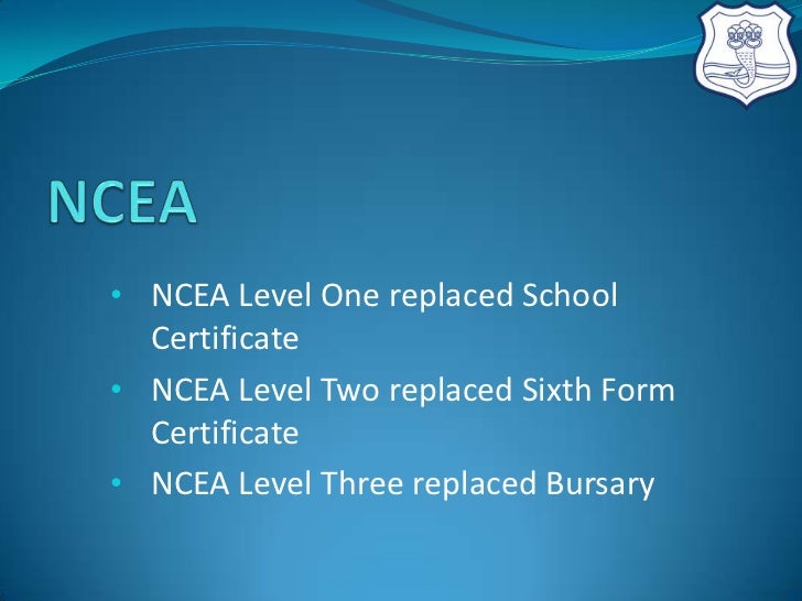 NCEA Presentation