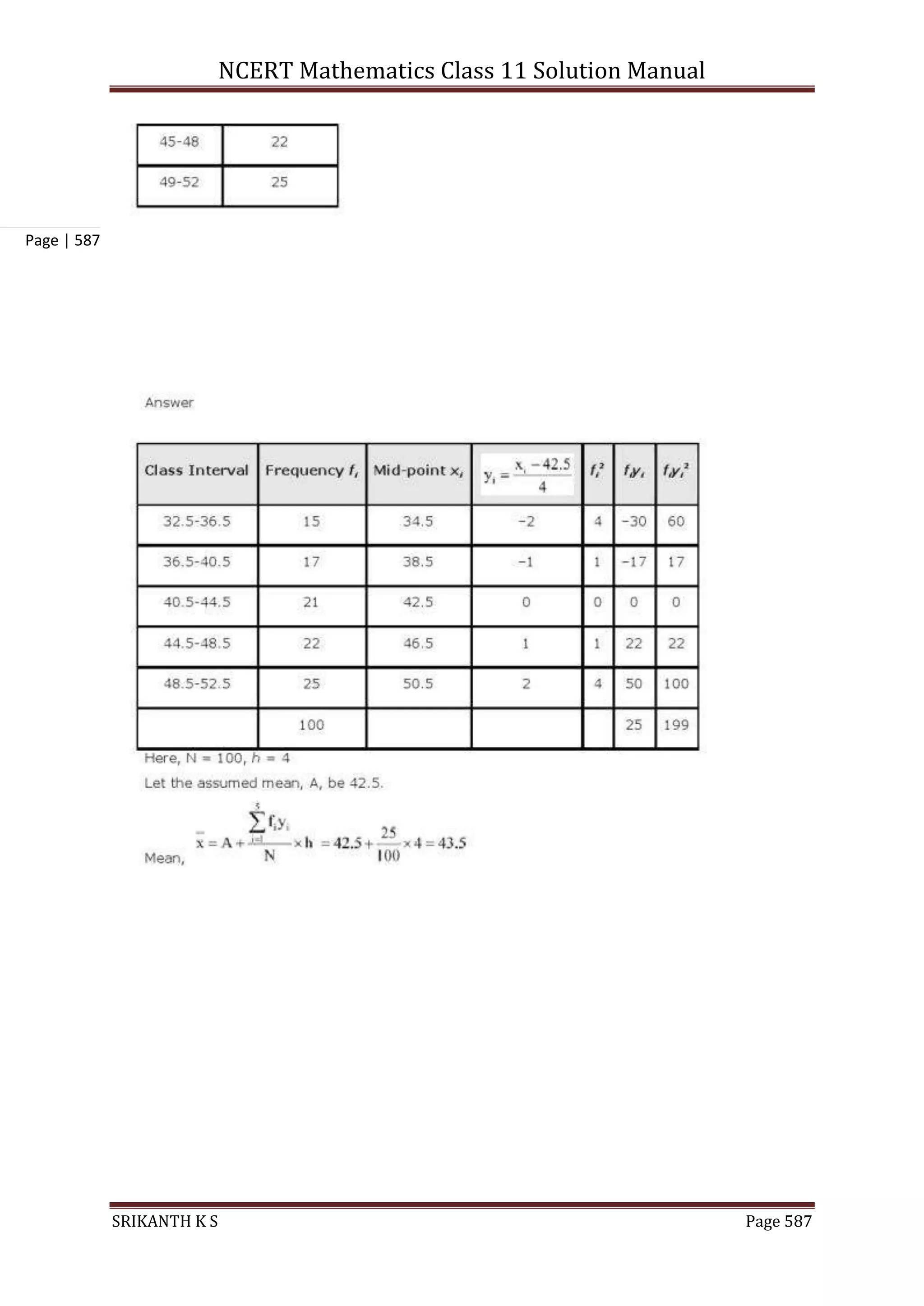 NCERT Mathematics Class 11 Solution Manual
SRIKANTH K S Page 587
Page | 587
 