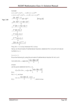 NCERT Mathematics Class 11 Solution Manual
SRIKANTH K S Page 109
Page | 109
 
