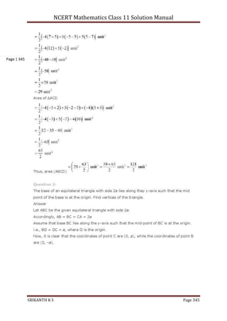 NCERT Mathematics Class 11 Solution Manual
SRIKANTH K S Page 345
Page | 345
 