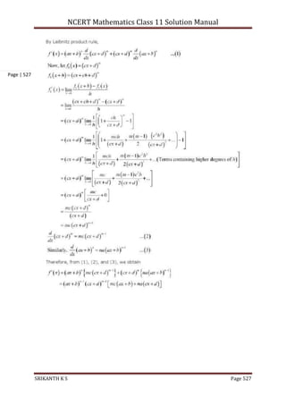 NCERT Mathematics Class 11 Solution Manual
SRIKANTH K S Page 527
Page | 527
 