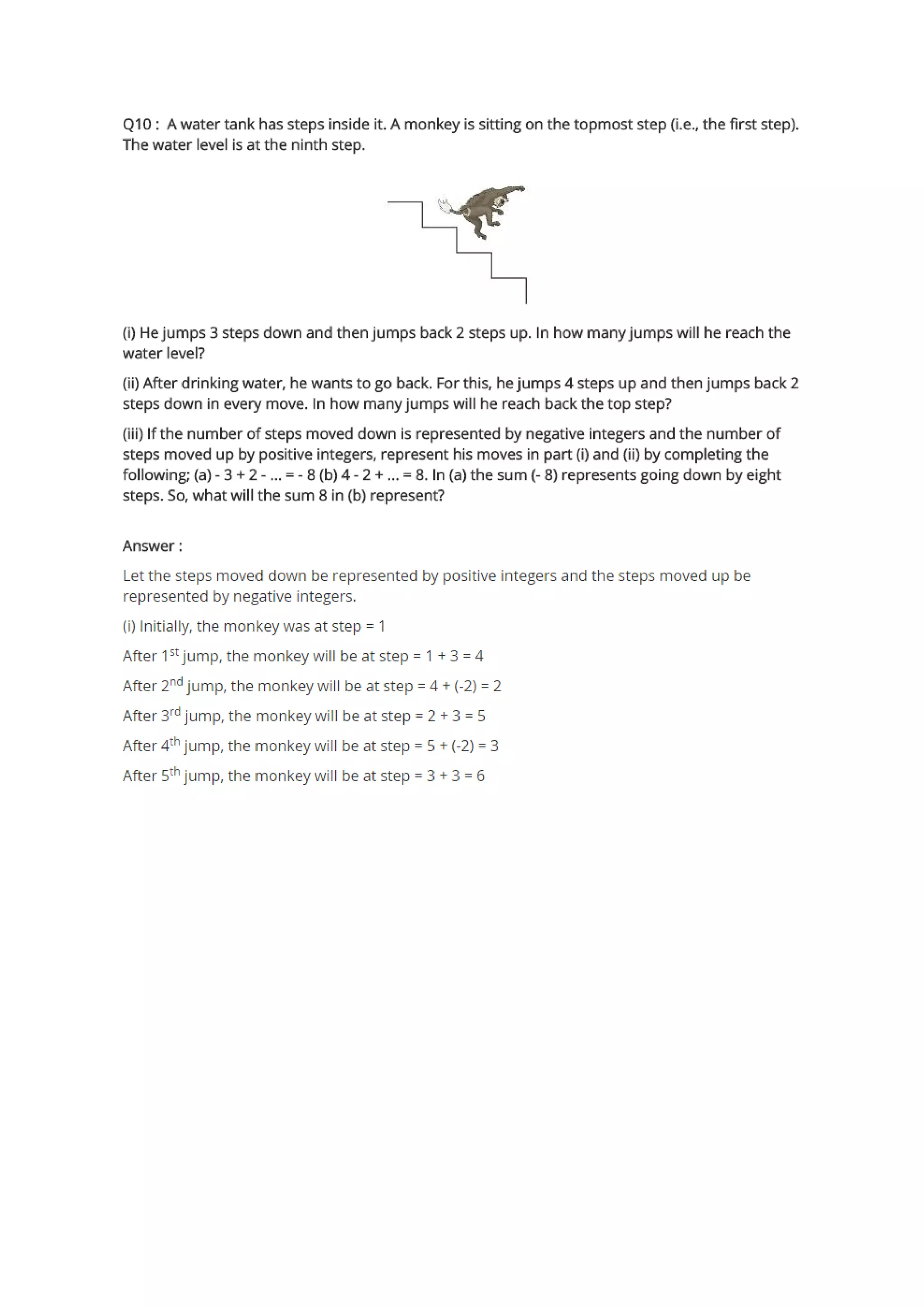 Ncert solutions for class 7 maths chapter 1 integers exercise 1