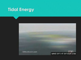Tidal Energy
 
