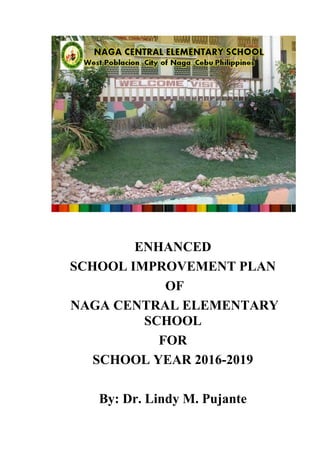 ENHANCED
SCHOOL IMPROVEMENT PLAN
OF
NAGA CENTRAL ELEMENTARY
SCHOOL
FOR
SCHOOL YEAR 2016-2019
By: Dr. Lindy M. Pujante
 