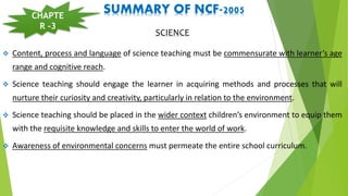 NATIONAL CURRICULUM FRAMEWORK - 2005 | PPTX