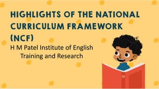 H M Patel Institute of English
Training and Research
 