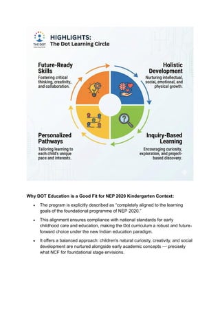 How DOT Learning Circle Supports NCF Based Early Childhood Education | PDF