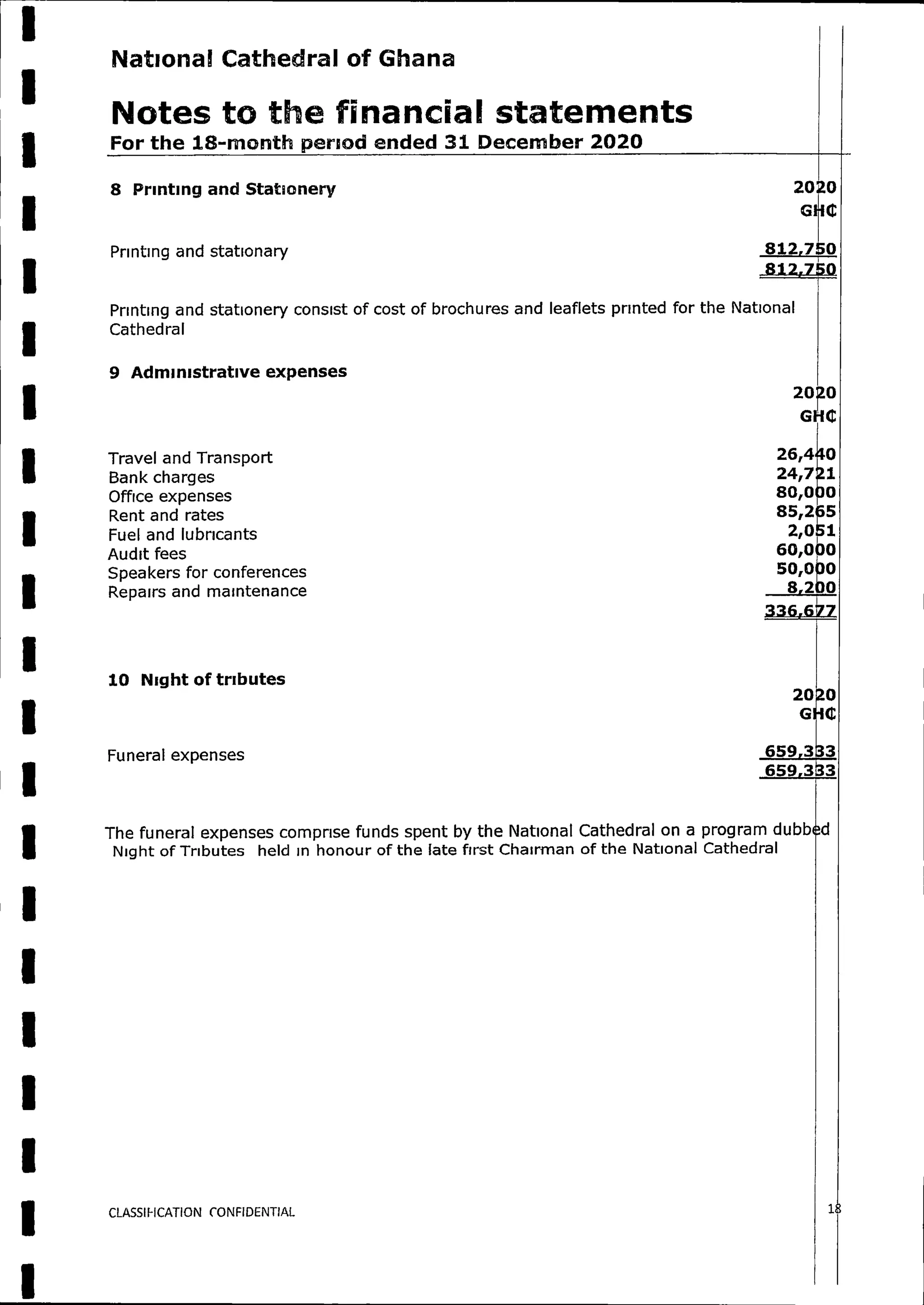 National Cathedral Ghana Audit Report by Deloitte