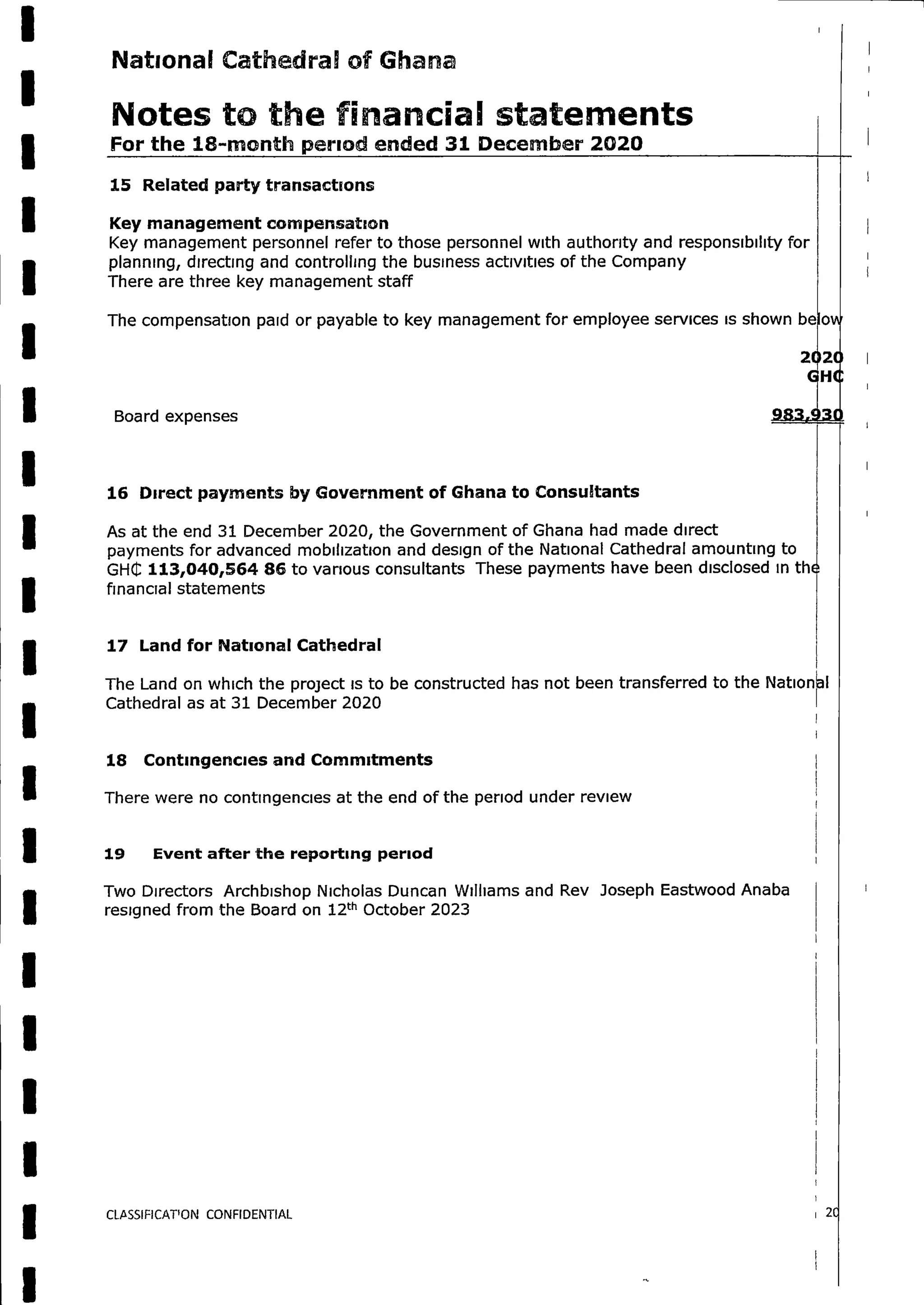 National Cathedral Ghana Audit Report by Deloitte