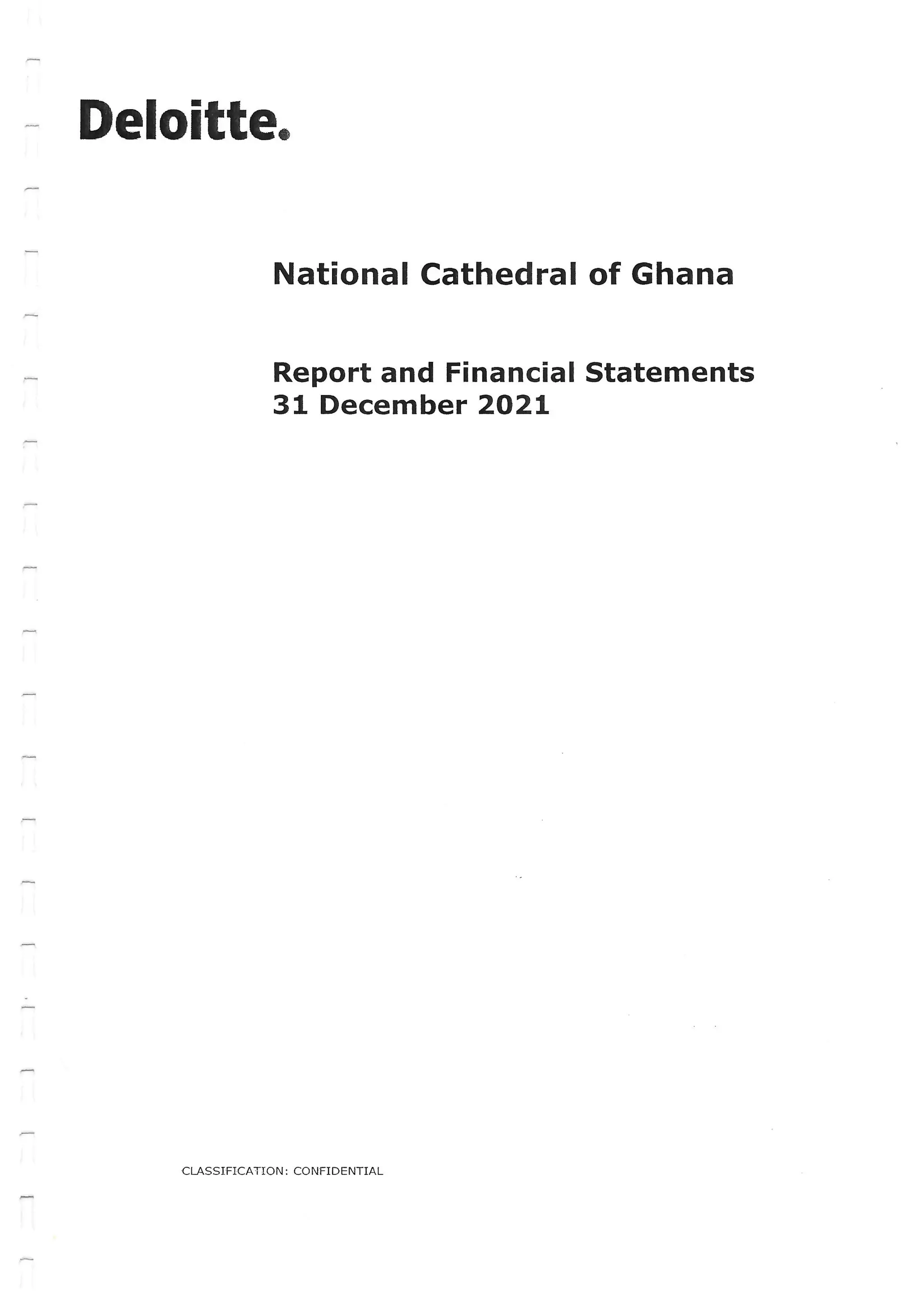 National Cathedral Ghana Audit Report by Deloitte