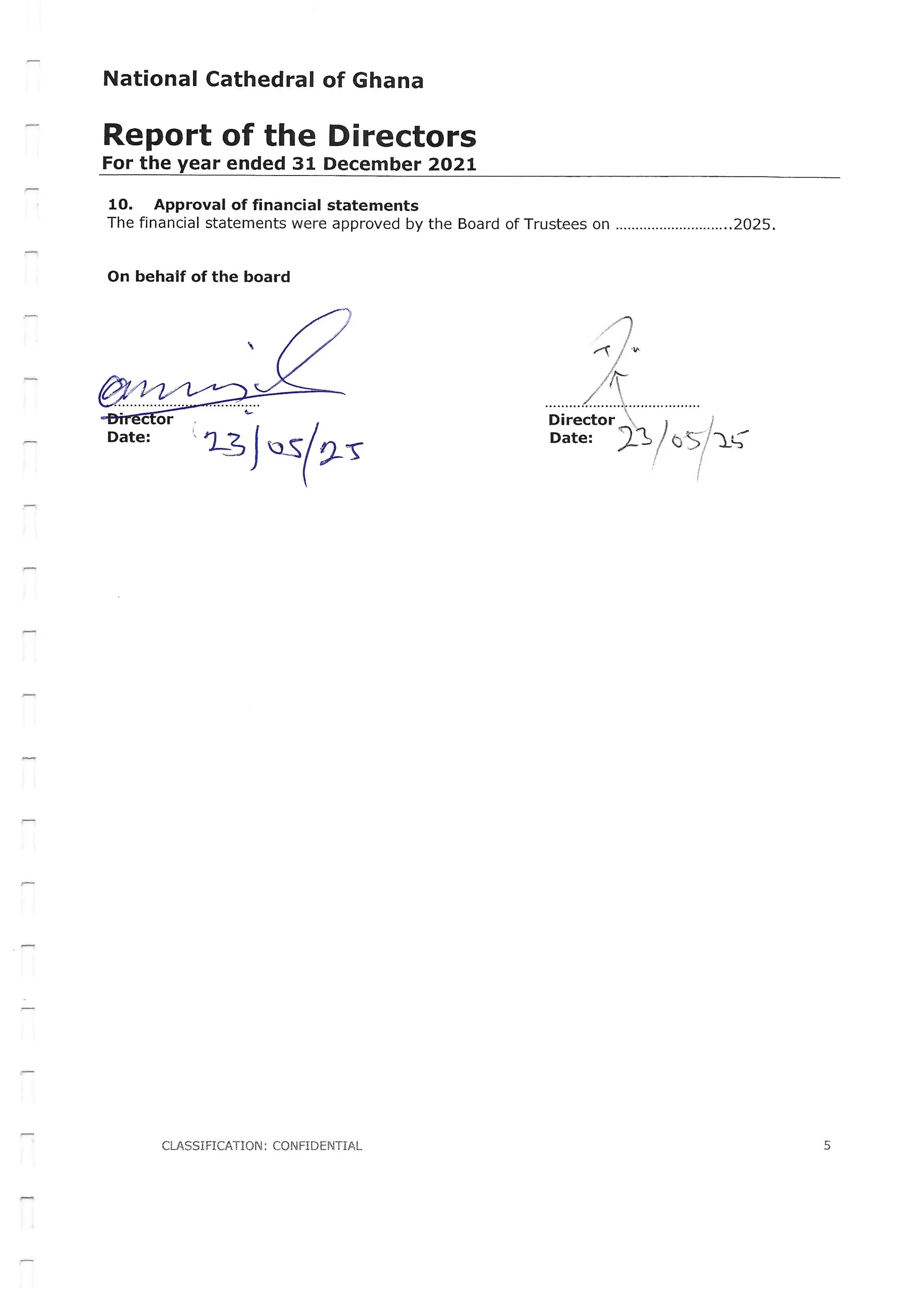National Cathedral Ghana Audit Report by Deloitte