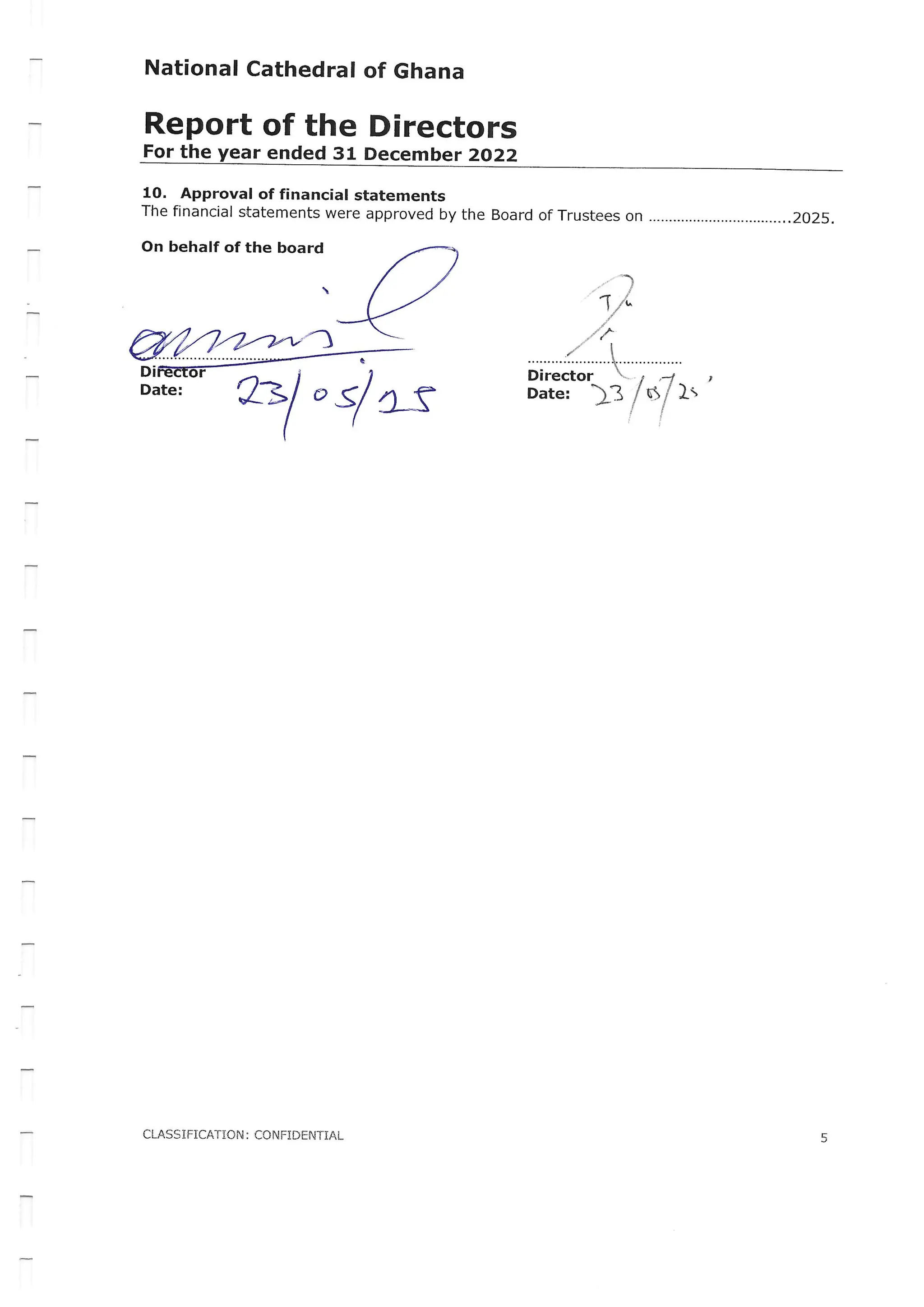 National Cathedral Ghana Audit Report by Deloitte