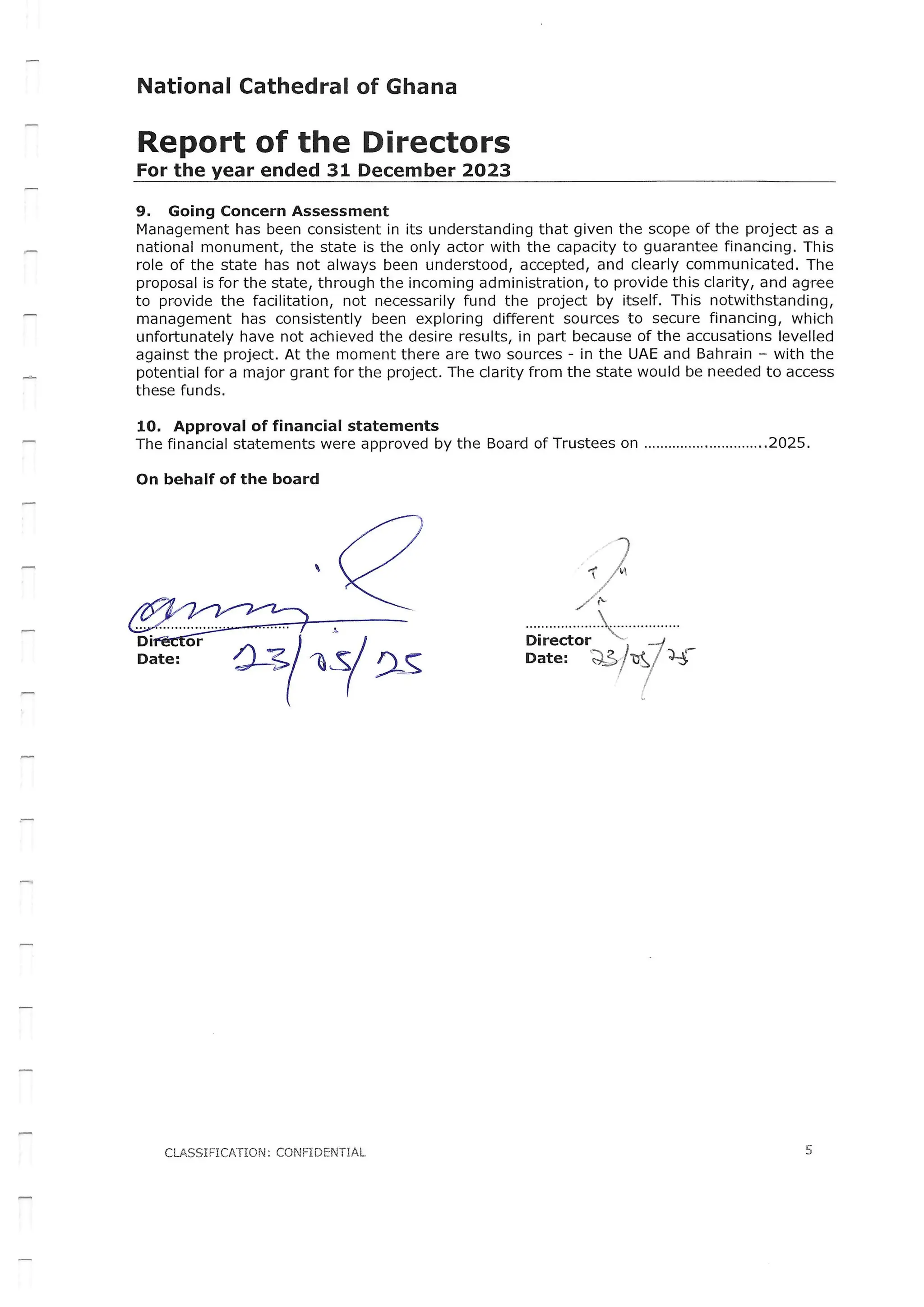 National Cathedral Ghana Audit Report by Deloitte