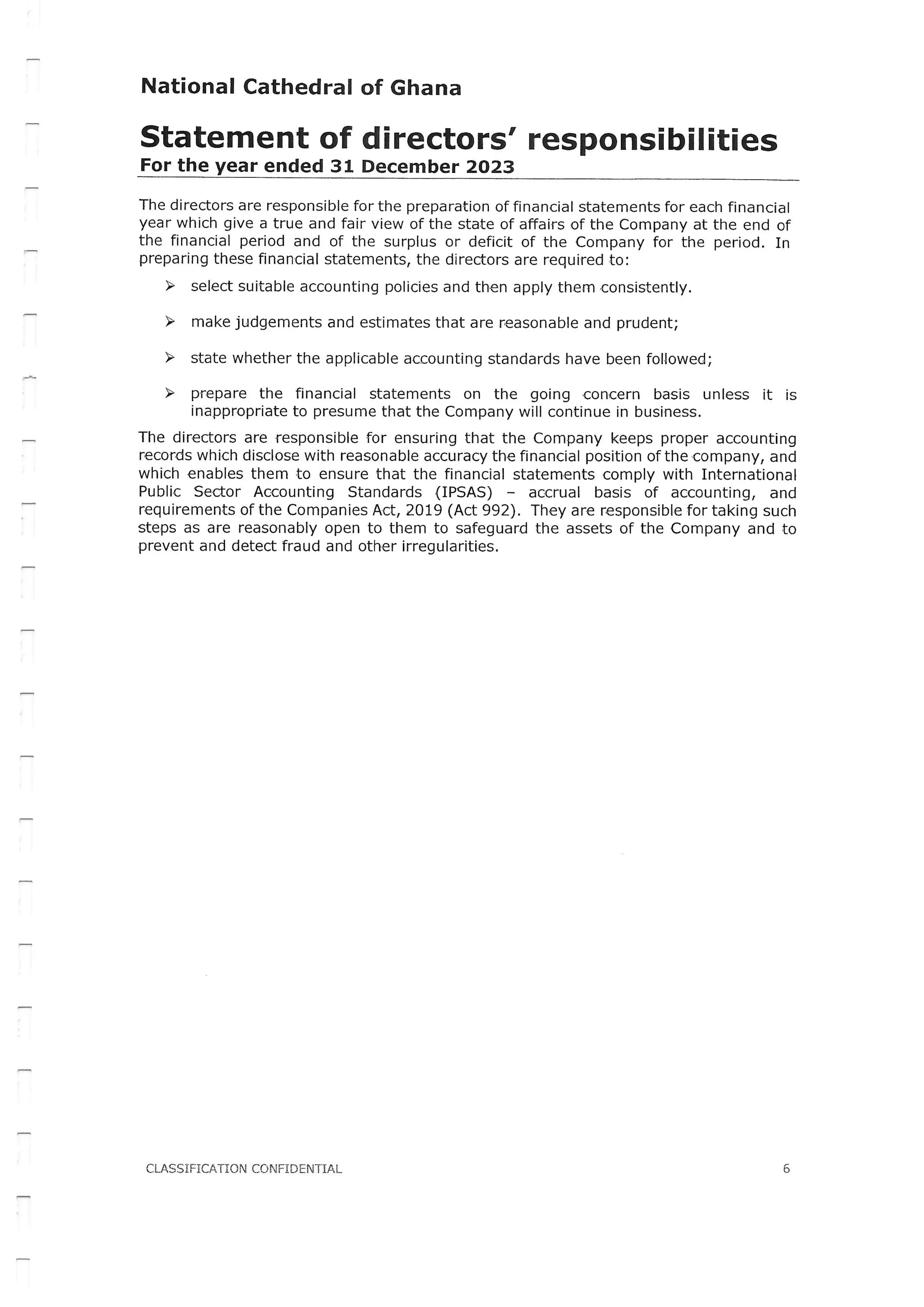 National Cathedral Ghana Audit Report by Deloitte