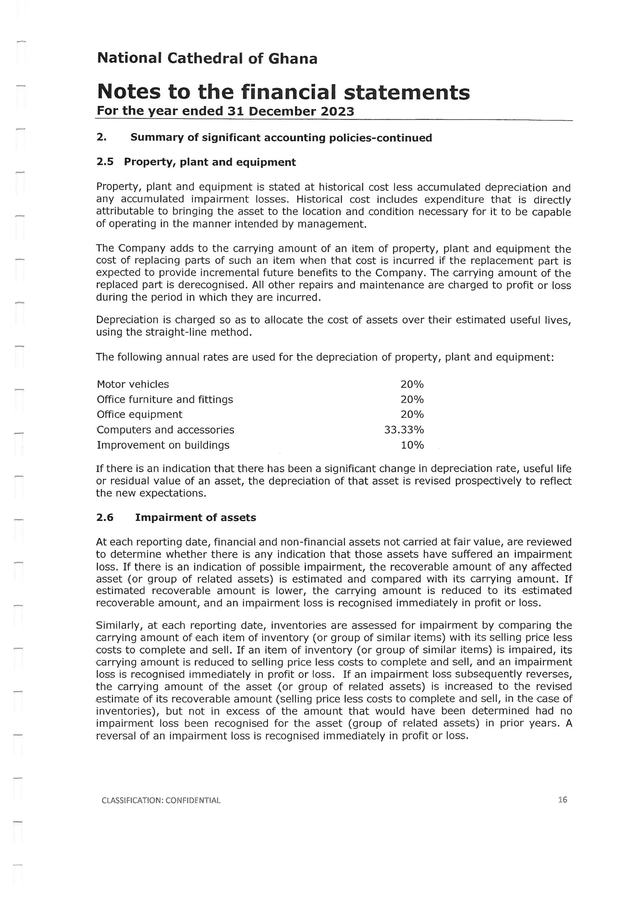 National Cathedral Ghana Audit Report by Deloitte