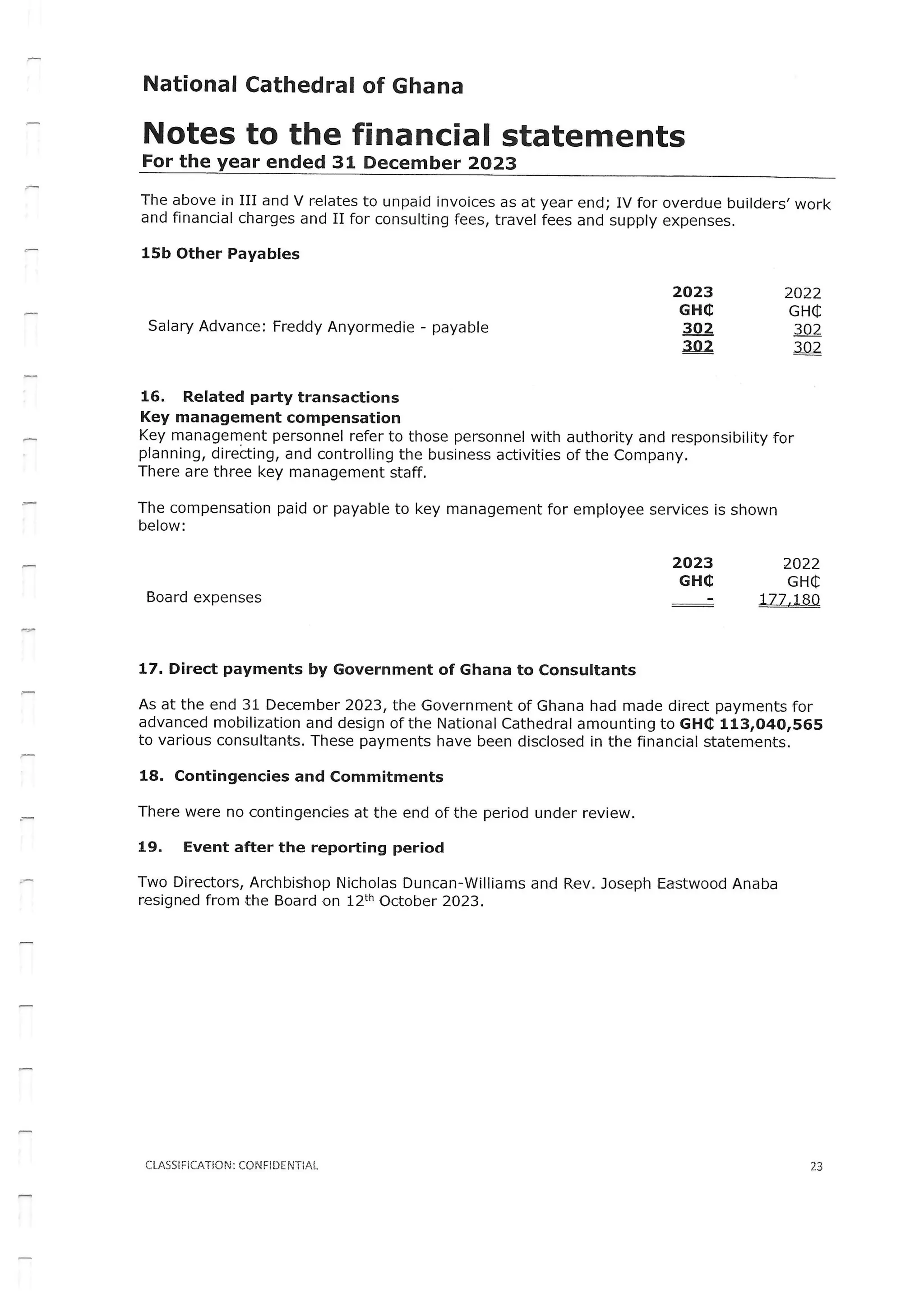National Cathedral Ghana Audit Report by Deloitte
