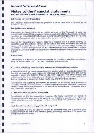 National Cathedral Ghana Audit Report by Deloitte