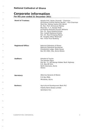 National Cathedral Ghana Audit Report by Deloitte