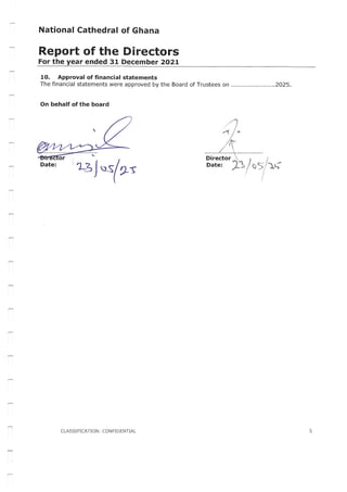 National Cathedral Ghana Audit Report by Deloitte