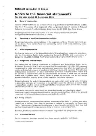 National Cathedral Ghana Audit Report by Deloitte