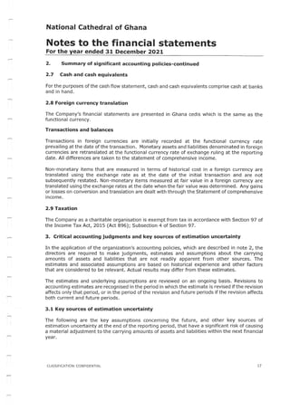 National Cathedral Ghana Audit Report by Deloitte