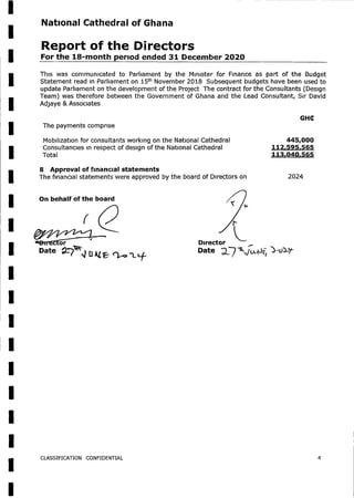 National Cathedral Ghana Audit Report by Deloitte